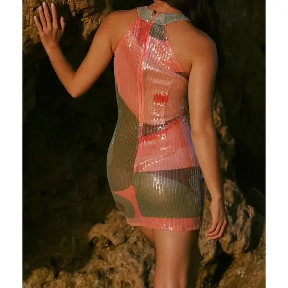 Hutch | Campbell Sequin Mini Cover-Up Dress - Picture 2 of 5